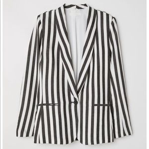 H&M oversized striped blazer